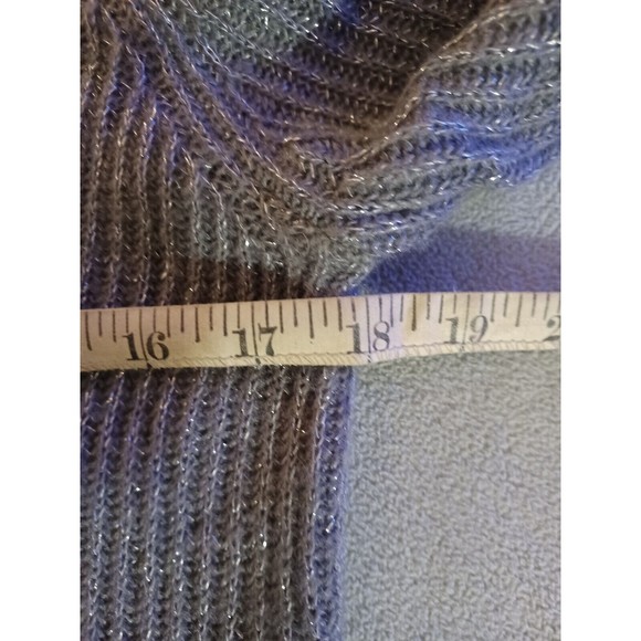 fenn wright manson womens wool blend silver metalic sweater size medium pullover - Picture 5 of 9